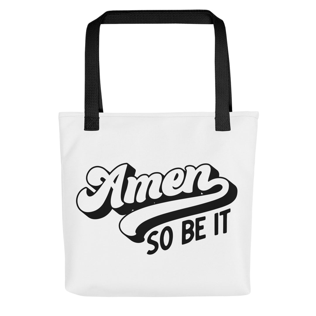 Christian Tote Bag Amen So Be It Tote Bags Default Title