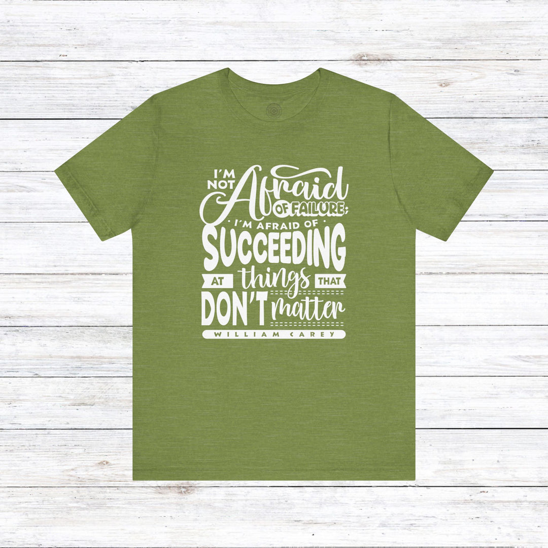 William Carey's Things That Don't Matter Unisex T-Shirt T-Shirt Heather Green S
