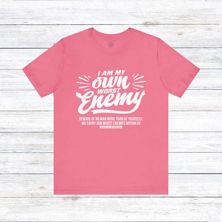 Charles Spurgeon's Worst Enemy Unisex T-Shirt T-Shirt Charity Pink S