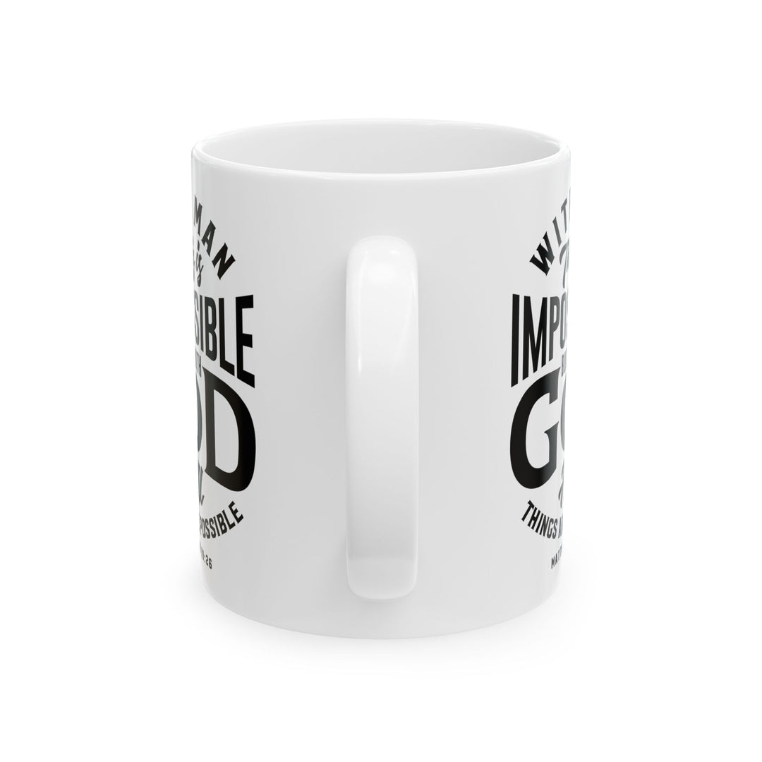 Christian Coffee Mug All Things Possible Ceramic Mug   