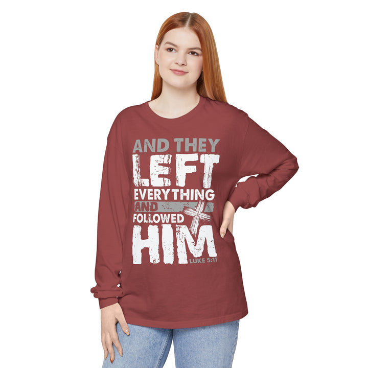Left Everything Long Sleeve Shirt Long-sleeve   