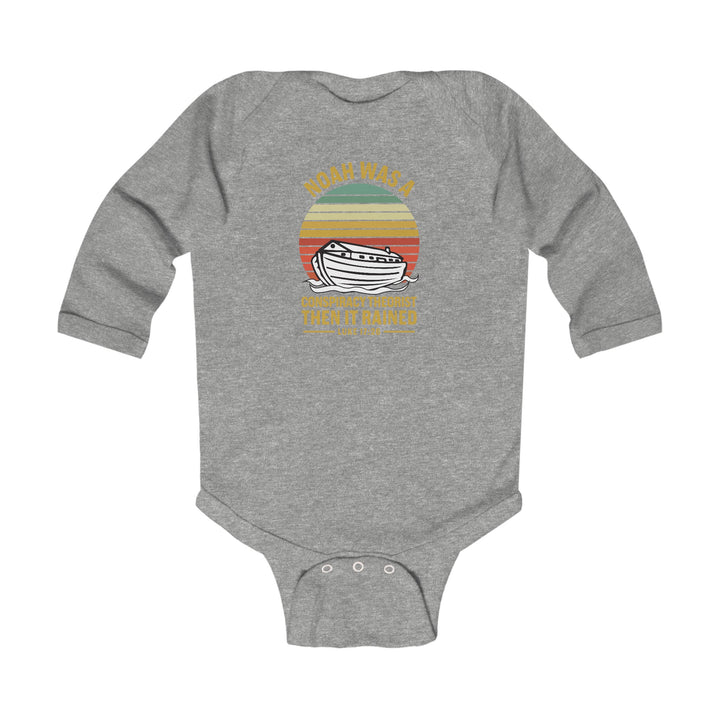 Noah Conspiracy Infant Long Sleeve Bodysuit Kids clothes Heather NB (0-3M) 