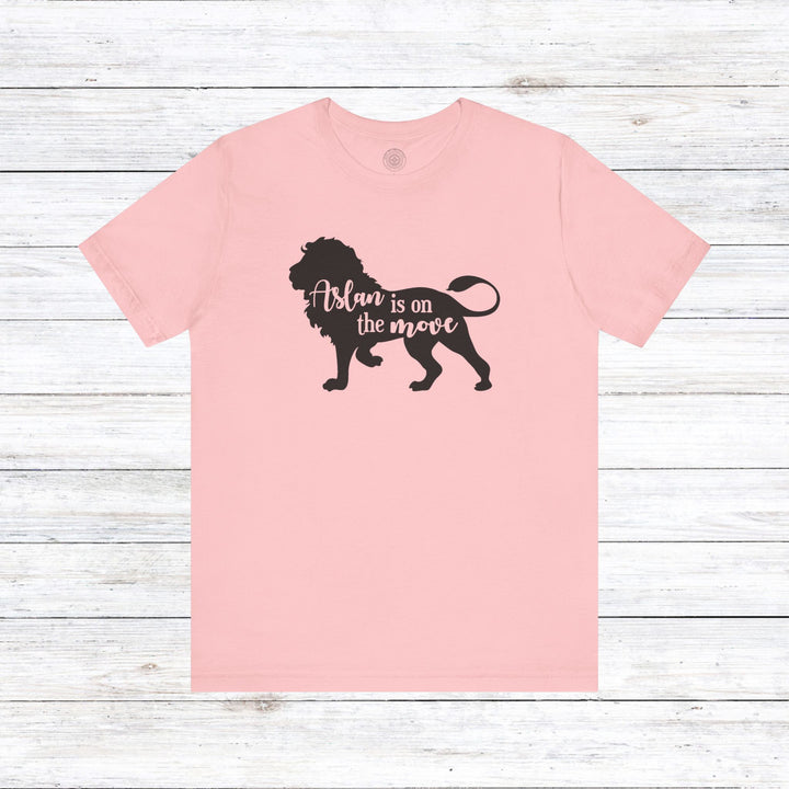 Aslan Is On The Move Unisex T-Shirt T-Shirt Pink S 