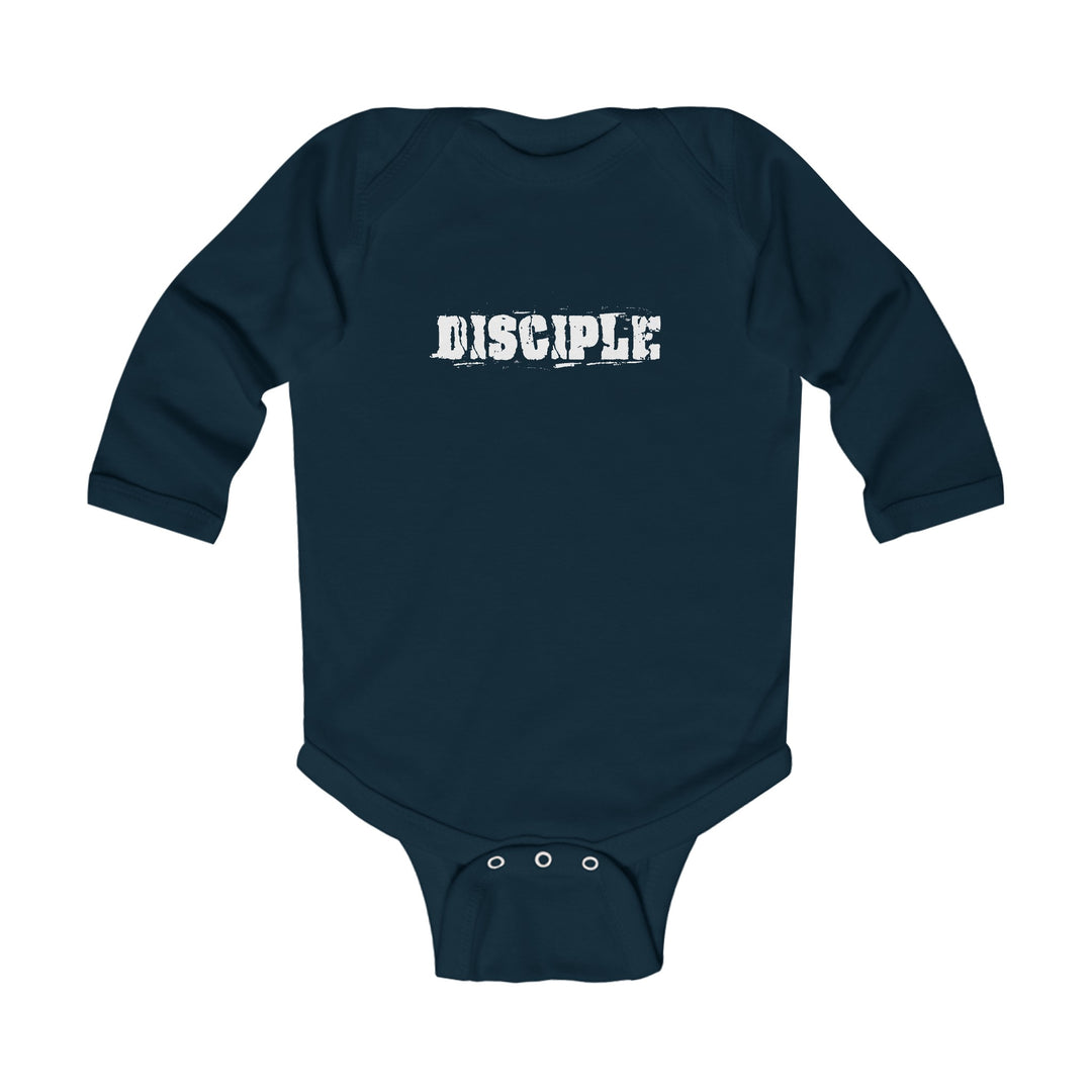 Disciple Infant Long Sleeve Bodysuit Kids clothes Navy NB (0-3M) 