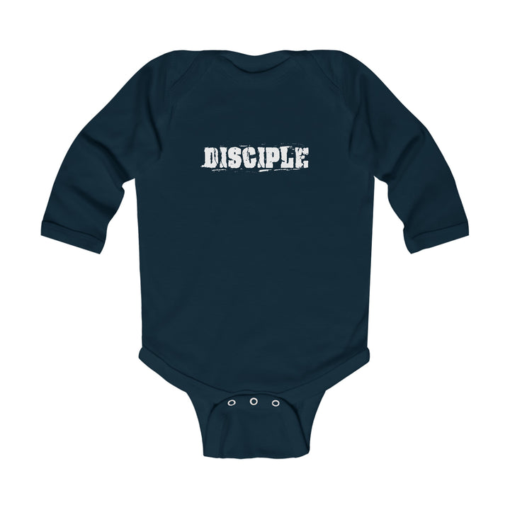 Disciple Infant Long Sleeve Bodysuit Kids clothes Navy NB (0-3M) 