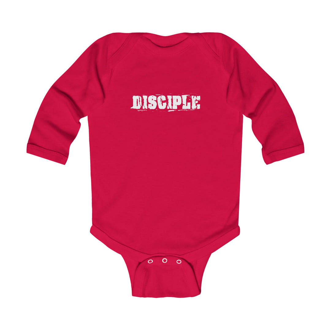Disciple Infant Long Sleeve Bodysuit Kids clothes Red NB (0-3M) 