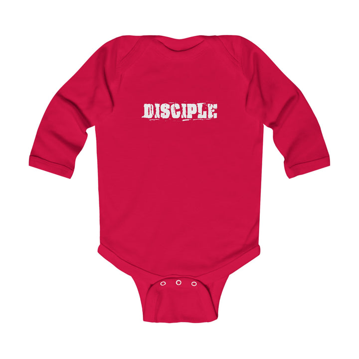 Disciple Infant Long Sleeve Bodysuit Kids clothes Red NB (0-3M) 
