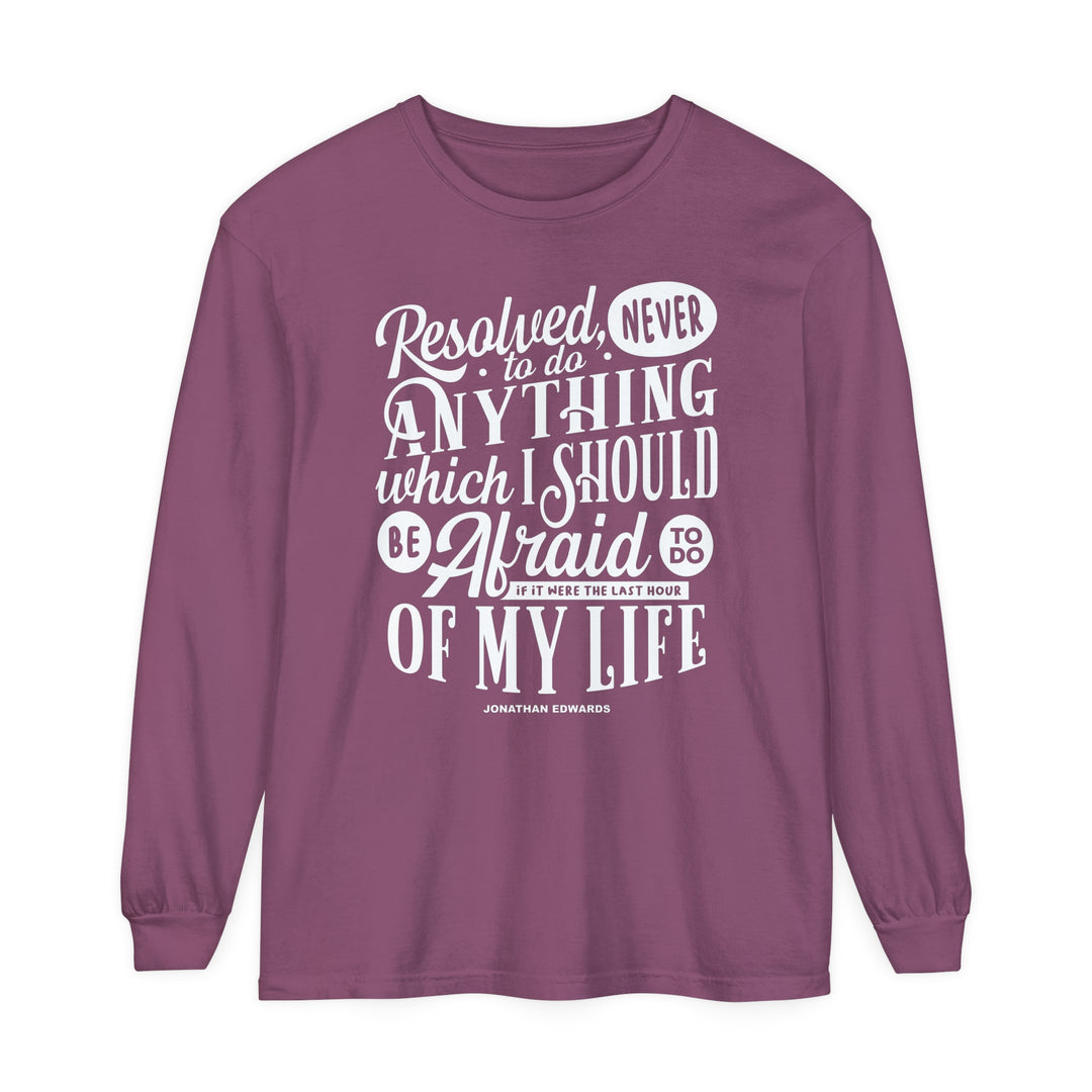 Jonathan Edwards Last Hour Long Sleeve Shirt Long-sleeve Berry S