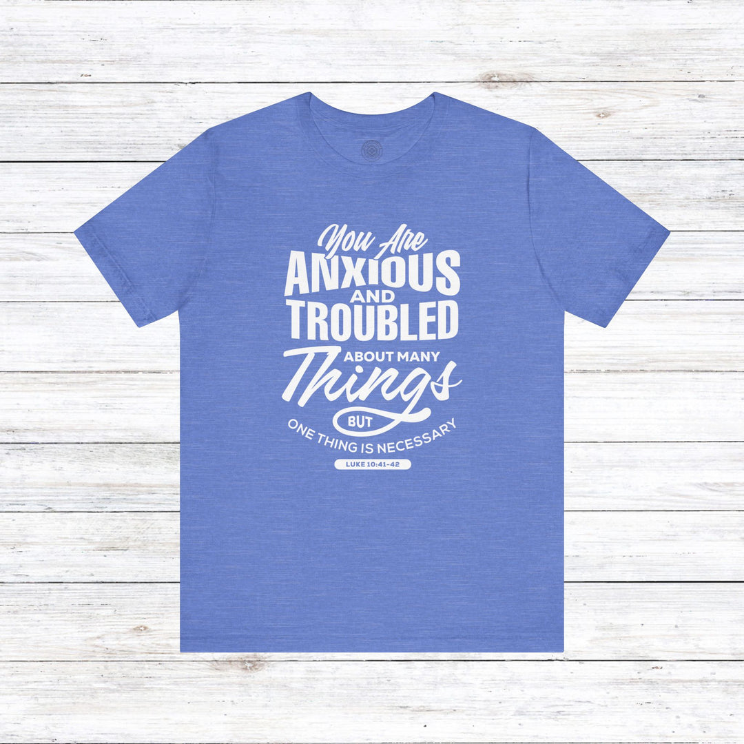 Anxious And Troubled Unisex T-Shirt T-Shirt Heather Columbia Blue S 