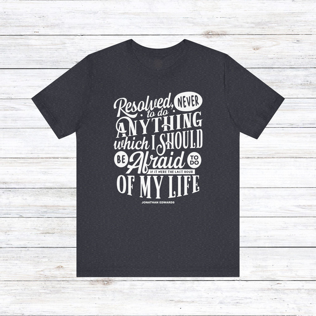 Last Hour Jonathan Edwards Unisex T-Shirt T-Shirt Heather Navy S