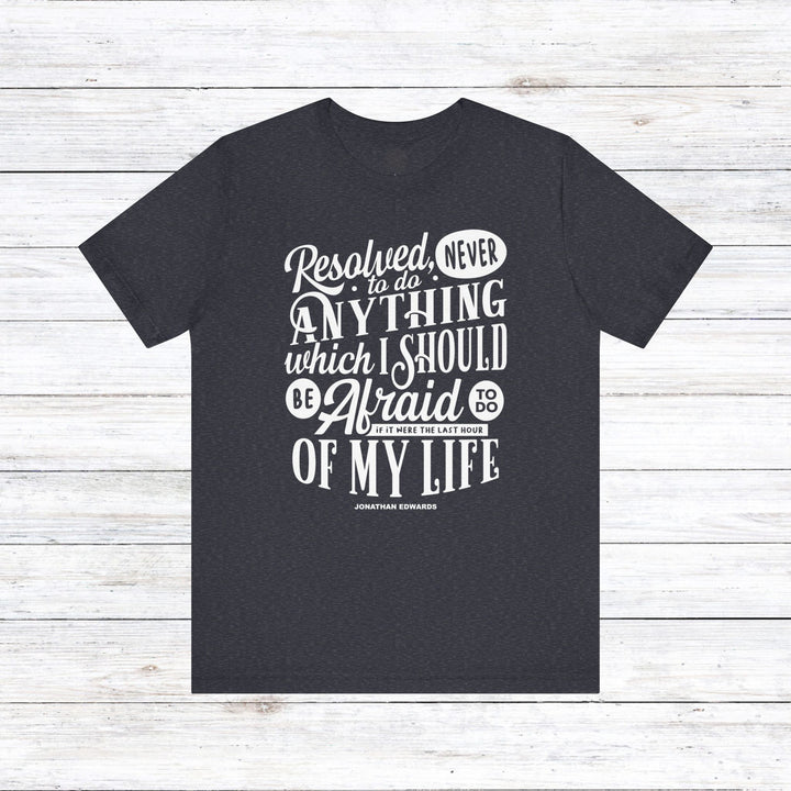 Last Hour Jonathan Edwards Unisex T-Shirt T-Shirt Heather Navy S