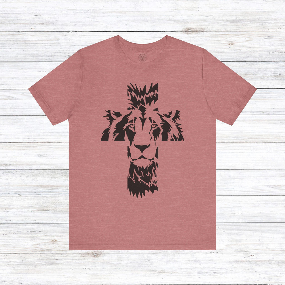 Aslan Cross Unisex T-Shirt T-Shirt Heather Mauve S 