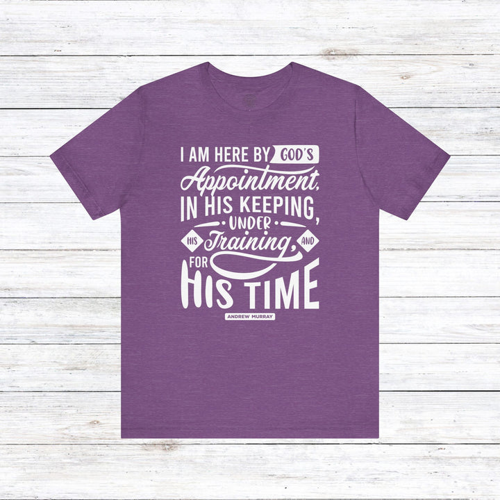 Andrew Murray's His Time Unisex T-Shirt T-Shirt Heather Team Purple S