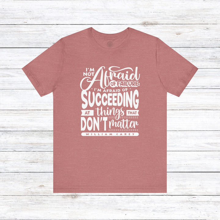 William Carey's Things That Don't Matter Unisex T-Shirt T-Shirt Heather Mauve S