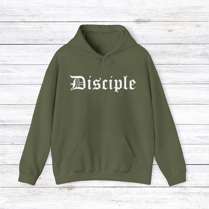 Disciple Old English Hoodie Hoodie Military Green S 