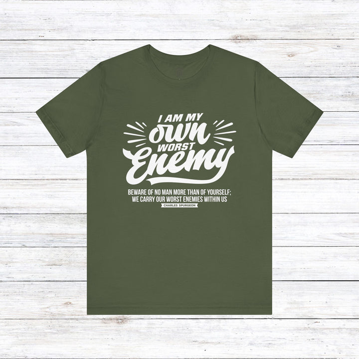 Charles Spurgeon's Worst Enemy Unisex T-Shirt T-Shirt Military Green S