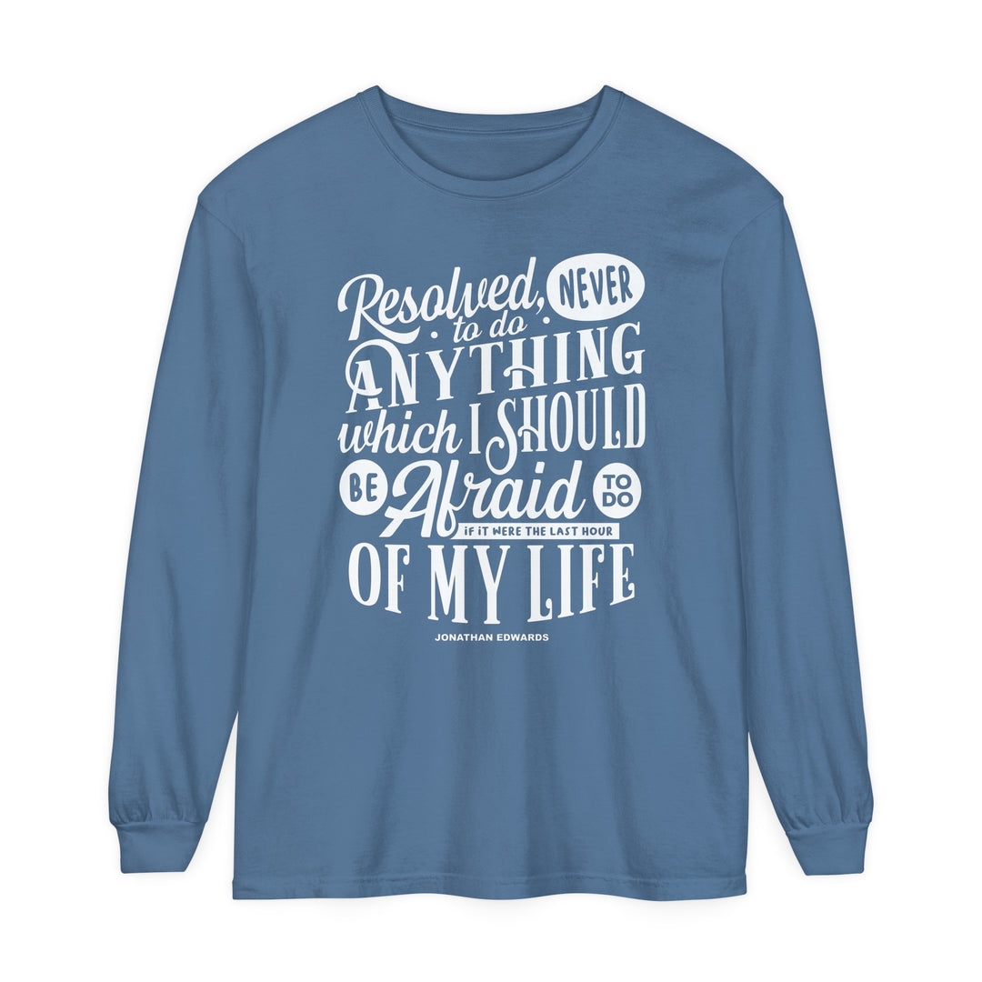 Jonathan Edwards Last Hour Long Sleeve Shirt Long-sleeve Blue Jean S