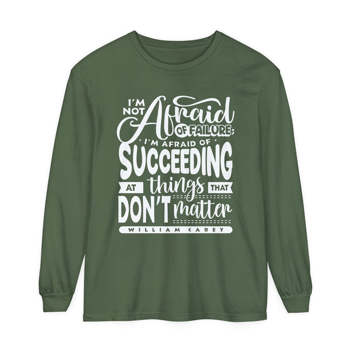 William Carey's Things That Don't Matter Long Sleeve Shirt Long-sleeve Hemp S