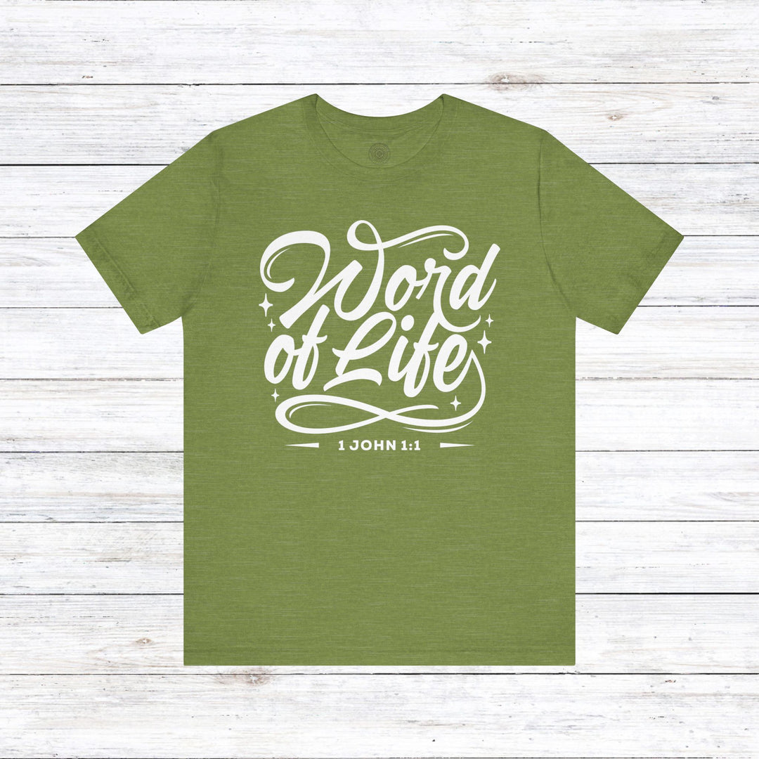 Word of Life Unisex T-Shirt T-Shirt Heather Green S 