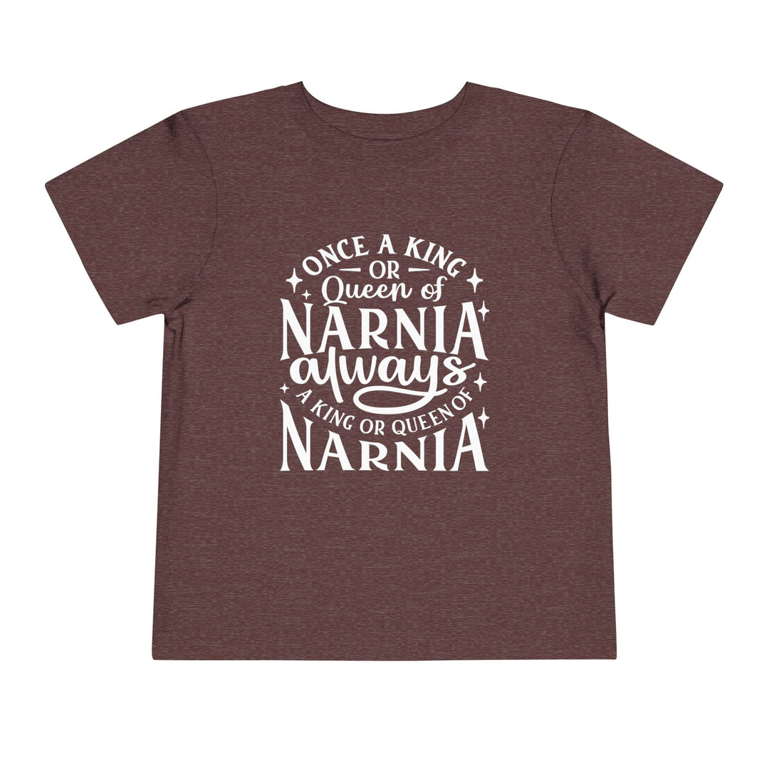 King or Queen Narnia Toddler Tee Kids clothes Heather Maroon 2T 