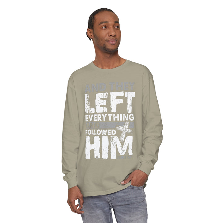 Left Everything Long Sleeve Shirt Long-sleeve   