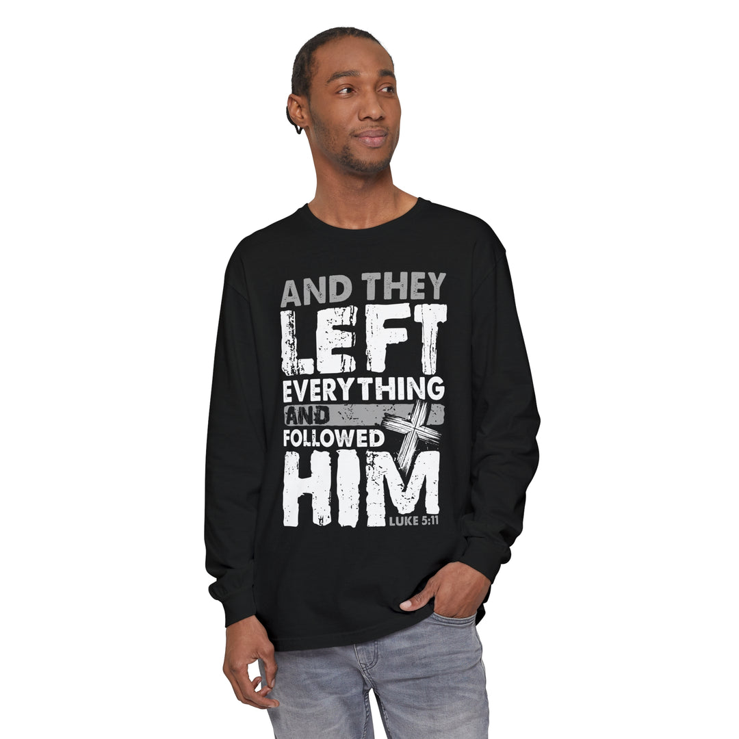 Left Everything Long Sleeve Shirt Long-sleeve   