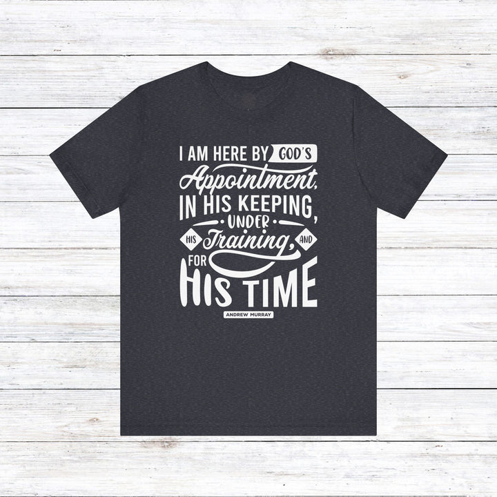 Andrew Murray's His Time Unisex T-Shirt T-Shirt Heather Navy S
