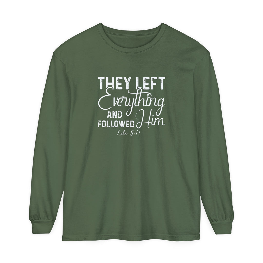 Left Everything Long Sleeve Shirt Long-sleeve Hemp S 