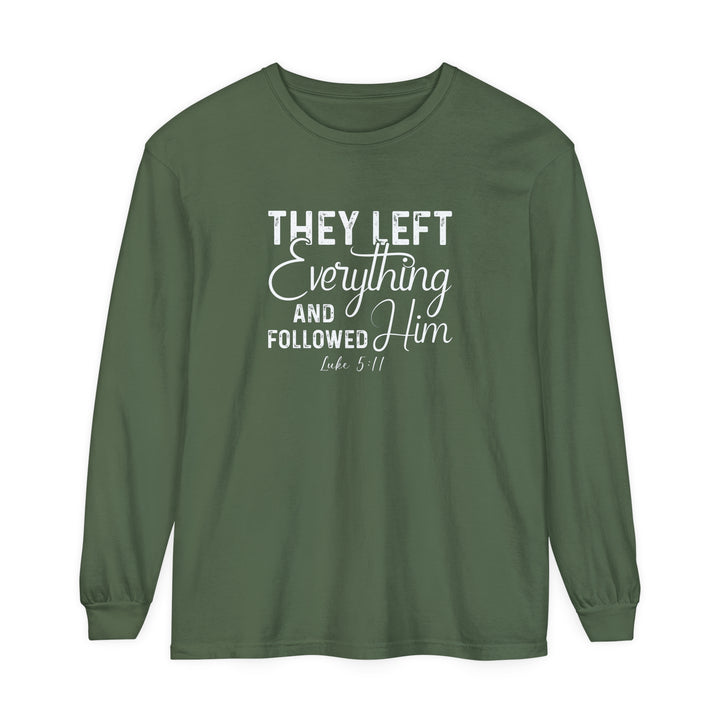 Left Everything Long Sleeve Shirt Long-sleeve Hemp S 
