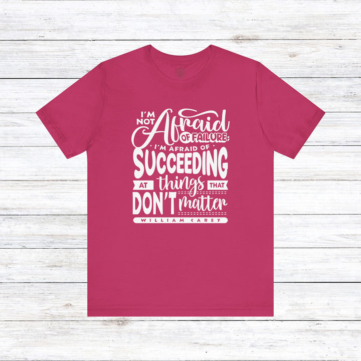 William Carey's Things That Don't Matter Unisex T-Shirt T-Shirt Berry S
