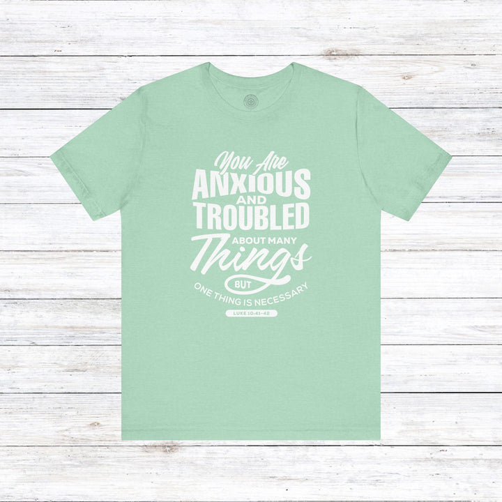 Anxious And Troubled Unisex T-Shirt T-Shirt Heather Mint M 