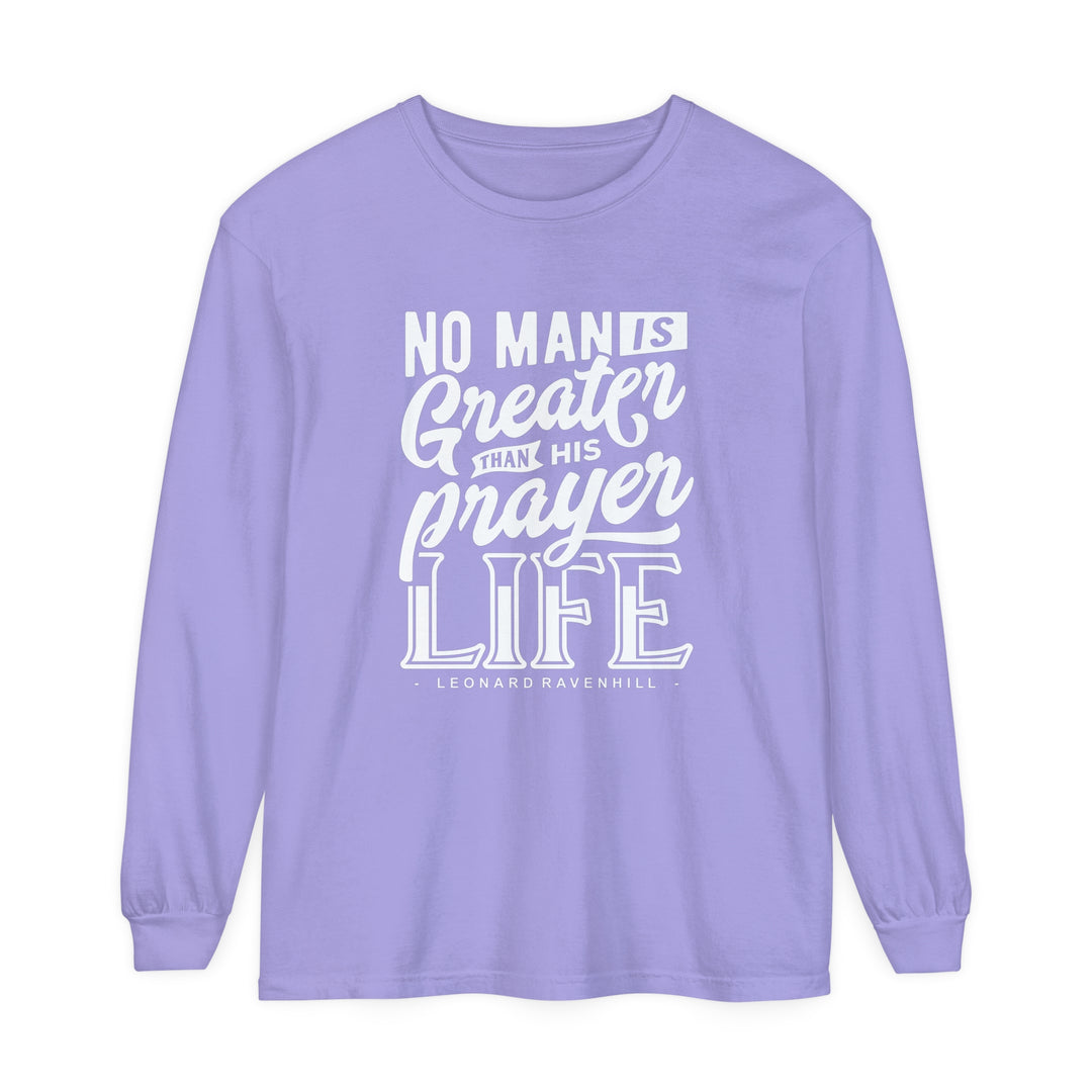 Leonard Ravenhill's Prayer Life Long Sleeve Shirt Long-sleeve Violet S