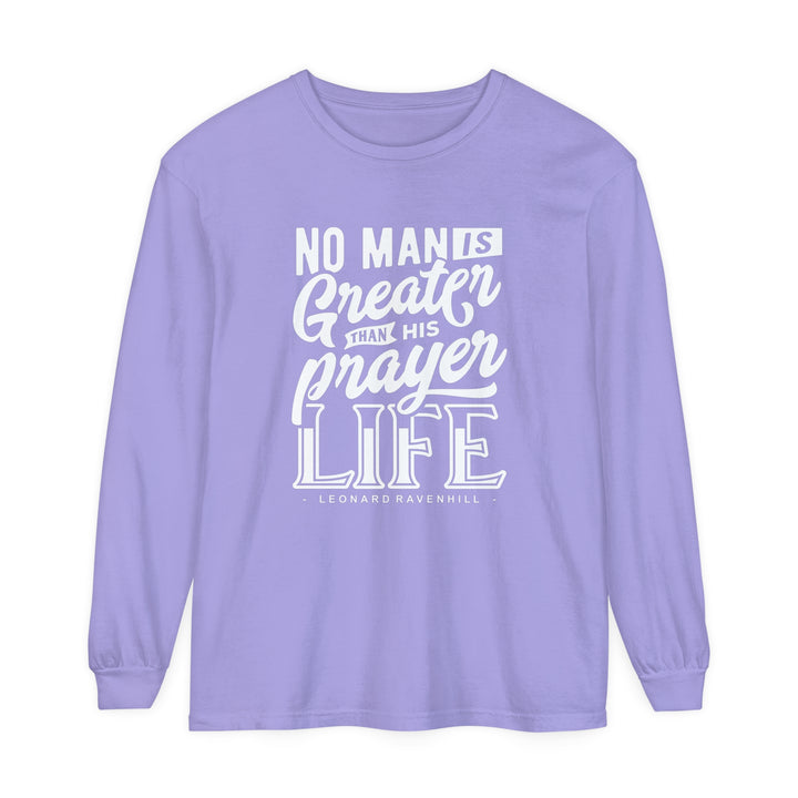 Leonard Ravenhill's Prayer Life Long Sleeve Shirt Long-sleeve Violet S