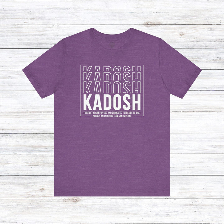 Kadosh Dedicated To His Use Unisex T-Shirt T-Shirt Heather Team Purple S 