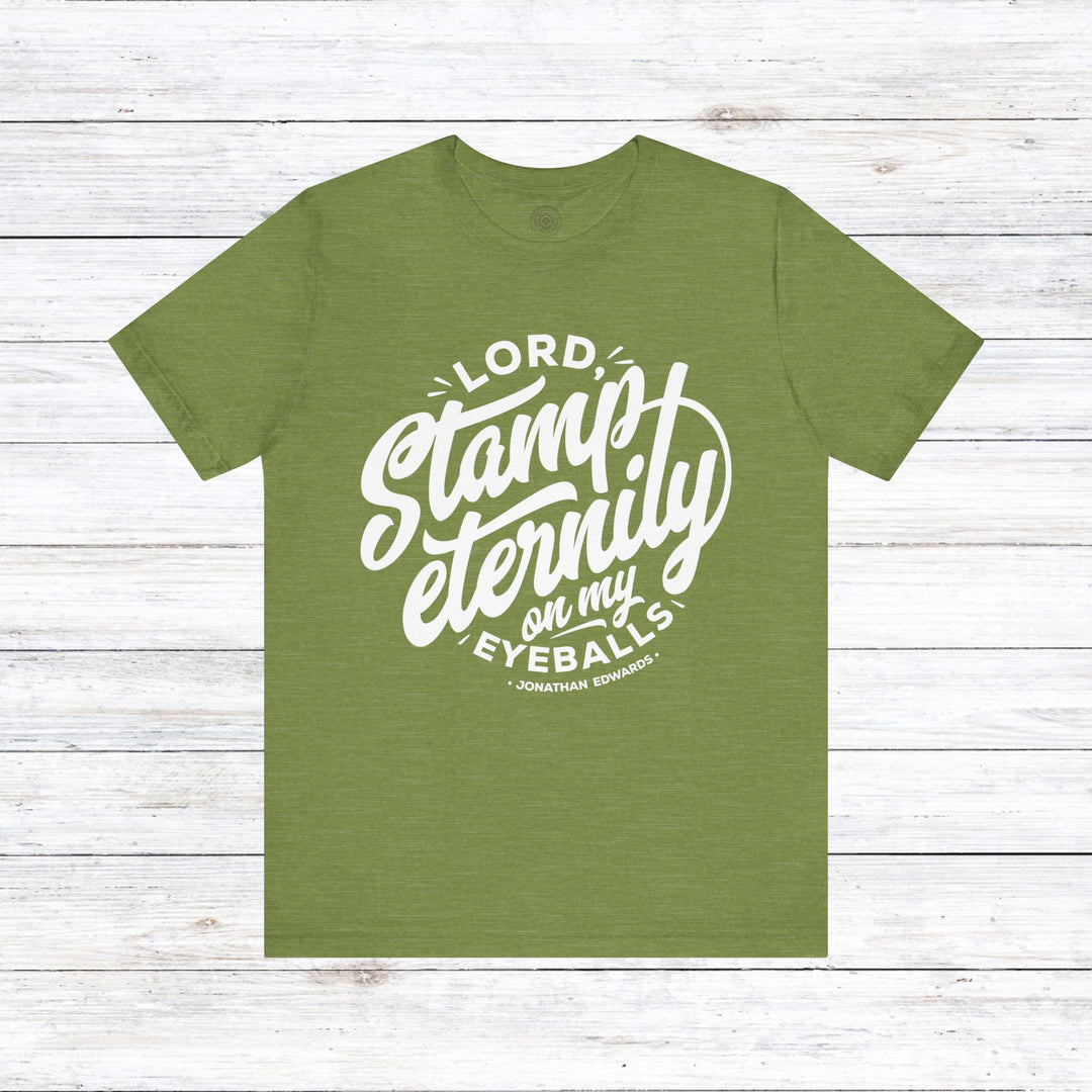 Jonathan Edwards Stamp Eternity Unisex T-Shirt T-Shirt Heather Green S