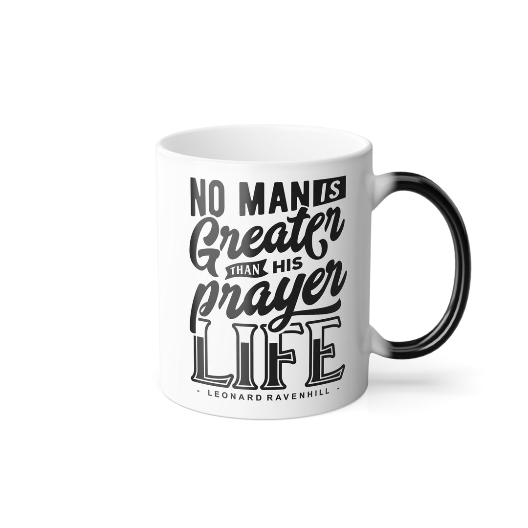 Christian Coffee Mug Leonard Ravenhill's Prayer Life Color Morphing Mug