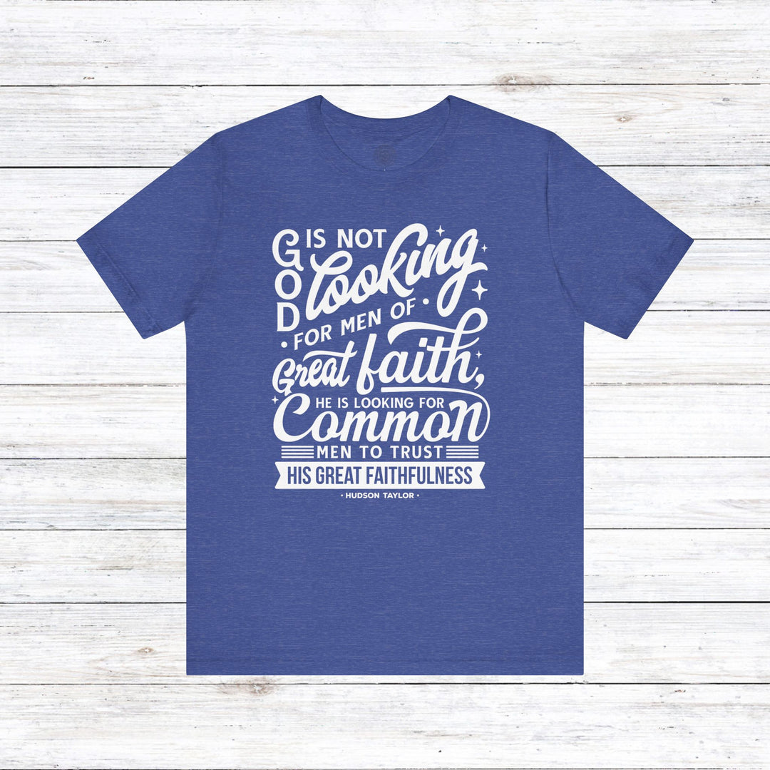 Hudson Taylor Common Men Unisex T-Shirt T-Shirt Heather True Royal S