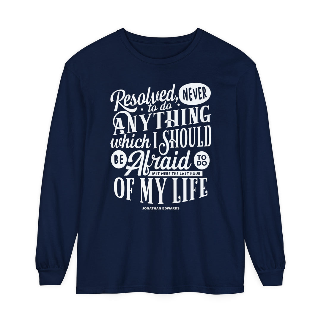 Jonathan Edwards Last Hour Long Sleeve Shirt Long-sleeve True Navy S