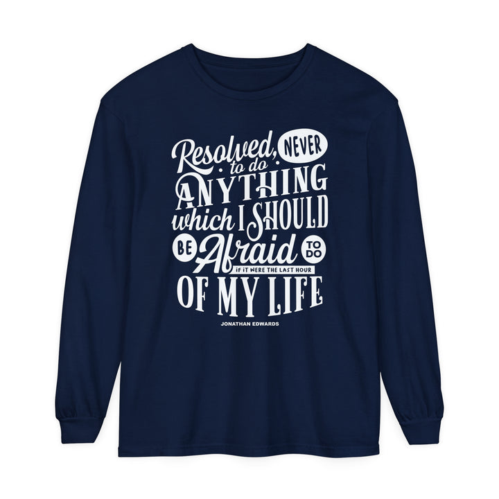 Jonathan Edwards Last Hour Long Sleeve Shirt Long-sleeve True Navy S