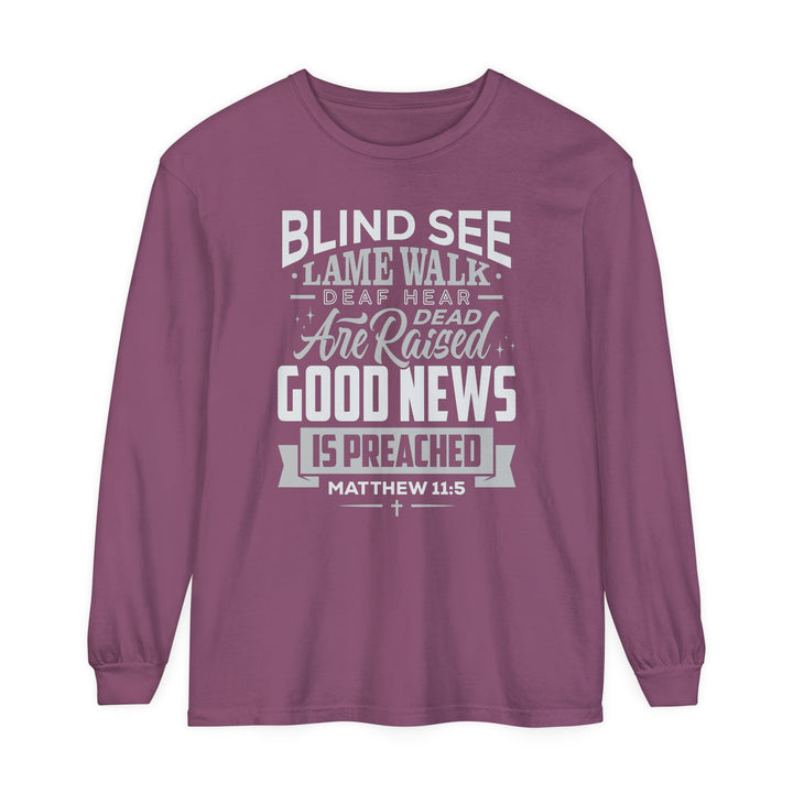 Go Tell John Long Sleeve Shirt Long-sleeve Berry S 