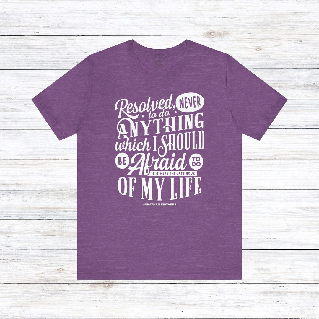 Last Hour Jonathan Edwards Unisex T-Shirt T-Shirt Heather Team Purple S