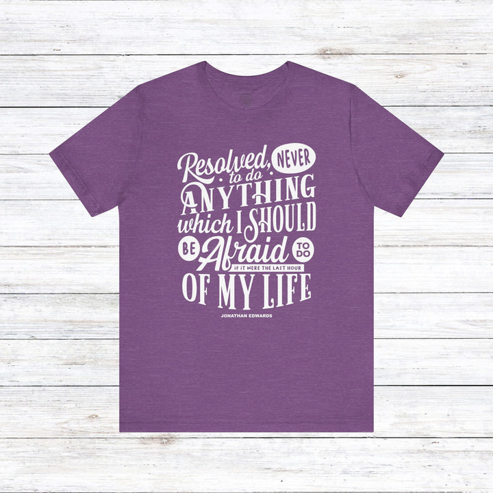 Last Hour Jonathan Edwards Unisex T-Shirt T-Shirt Heather Team Purple S