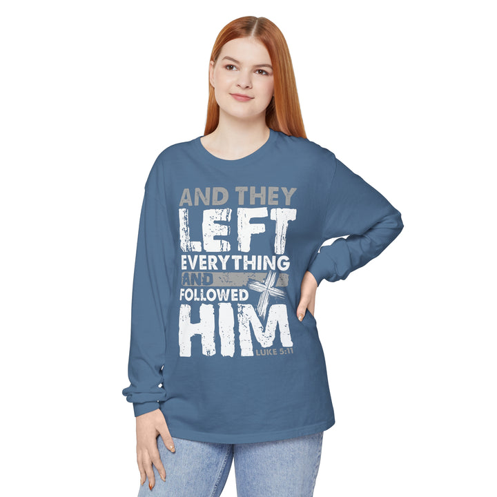 Left Everything Long Sleeve Shirt Long-sleeve   
