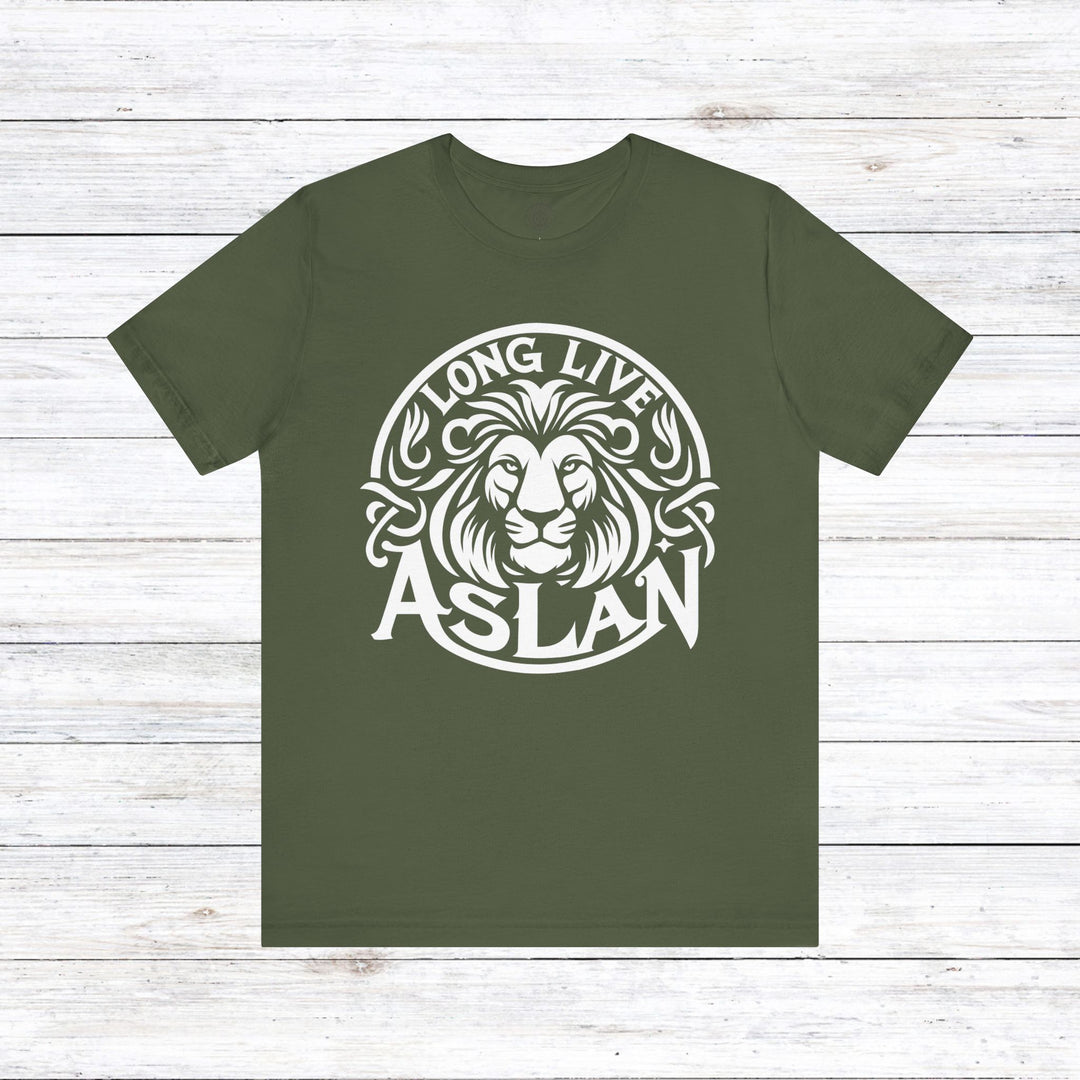 Long Live Aslan Unisex T-Shirt T-Shirt Military Green S 