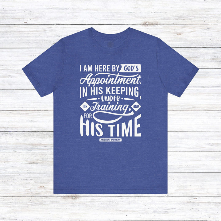 Andrew Murray's His Time Unisex T-Shirt T-Shirt Heather True Royal S