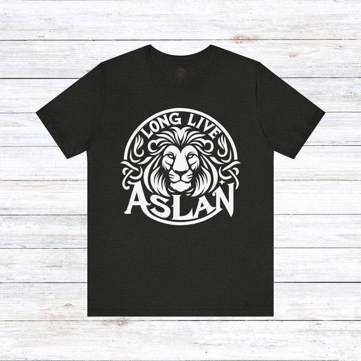 Long Live Aslan Unisex T-Shirt T-Shirt Black Heather S 