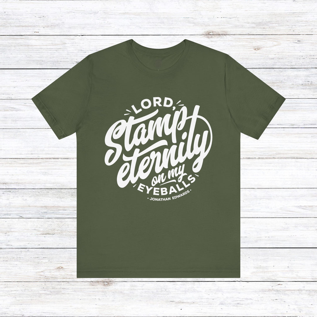 Jonathan Edwards Stamp Eternity Unisex T-Shirt T-Shirt Military Green S