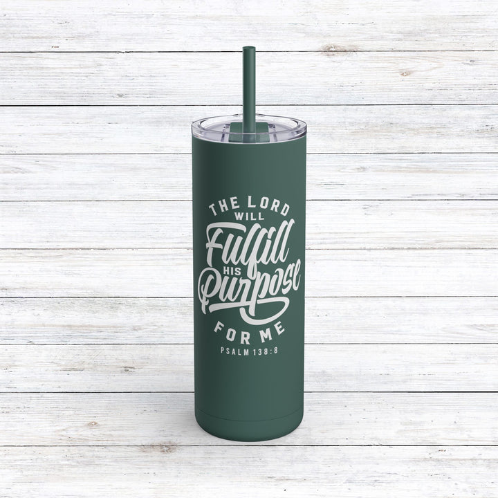 Christian Tumbler His Purpose Mug Deep Teal 20oz Matte