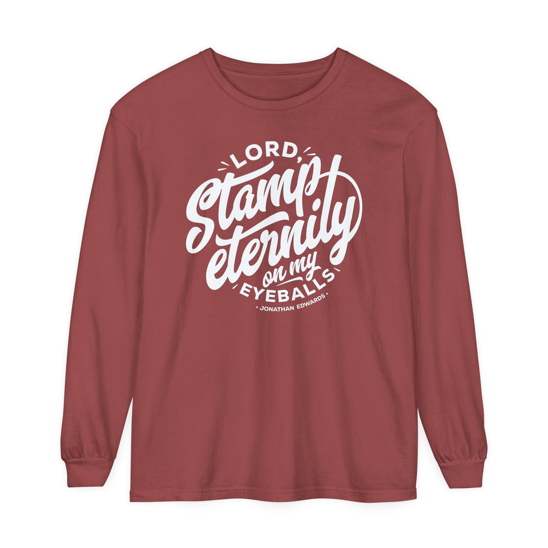 Jonathan Edwards Stamp Eternity Long Sleeve Shirt Long-sleeve Brick S