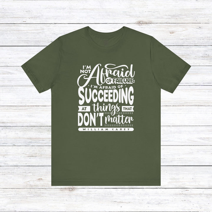 William Carey's Things That Don't Matter Unisex T-Shirt T-Shirt Military Green S